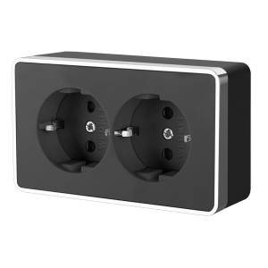 Розетка двойная с заземлением Werkel Gallant W5072135