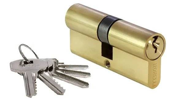 Цилиндр ключевой Morelli 70C PG золото, 70 мм