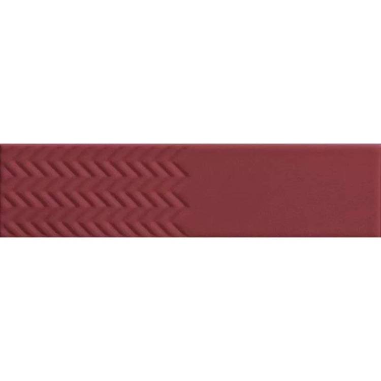 Керамическая плитка 41ZERO42 Biscuit 4101160 Waves Bordeaux 5x20