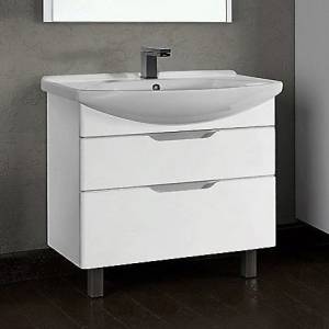 Тумба с раковиной Dreja Laguna Plus 105 белая