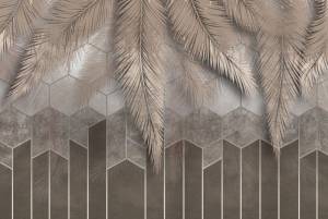 3D Фотообои Artegrafico «Роскошная геометрия в теплых тонах» TP-045 песок