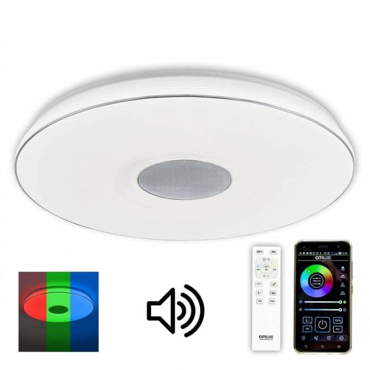 Потолочный светодиодный светильник Citilux Light & Music с пультом CL703M101