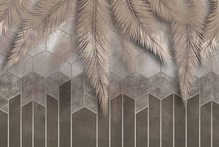 3D Фотообои Artegrafico «Роскошная геометрия в теплых тонах» TP-045 песок