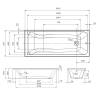 Акриловая ванна AM.PM Gem W90A-150-070W-A1 150x70 с каркасом фото 10