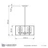 Подвесная люстра Lumina Deco Lorton LDP 1142-6 BK+MD фото 2