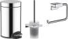 Набор Hansgrohe AddStoris Держатель туалетной бумаги 41771000 + Ершик 41752000 + Мусорное ведро 41775000