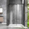 Душевая дверь в нишу Vincea Lugano VDS-1L150CLB-1 1500x1950, профиль черный, стекло прозрачное