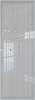 Межкомнатная дверь Profil Doors 1 AGN цвет профиля Вайт, стекло безопасное 4 мм страйп 800x2000