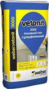 WEBER VETONIT 3000 наливной пол, финишный (20кг)