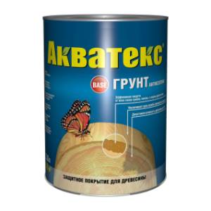 Грунт-антисептик для древесины алкидный Акватекс 0.8 л
