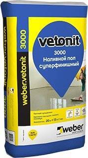 WEBER VETONIT 3000 наливной пол, финишный (20кг)