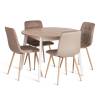 Стул Tetchair Chilly (mod. JSC-220) 24349 бежевый, натуральный, велюр фото 6