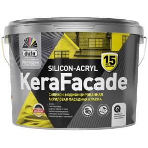 Краска фасадная акриловая силикон-модифицированная Dufa Premium Kerafacade матовая база 1 2.5 л