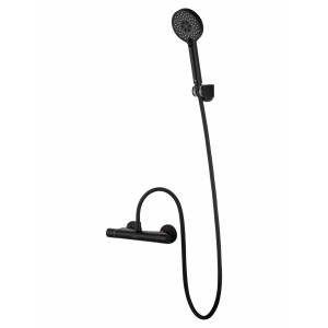 Смеситель для душа Wonzon & Woghand WW-B1005-A-MB термостатический, черный матовый