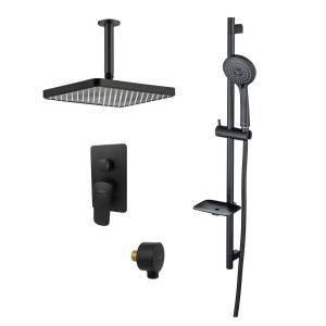 Душевой комплект Aquatek Вега AQ1075MB черный матовый