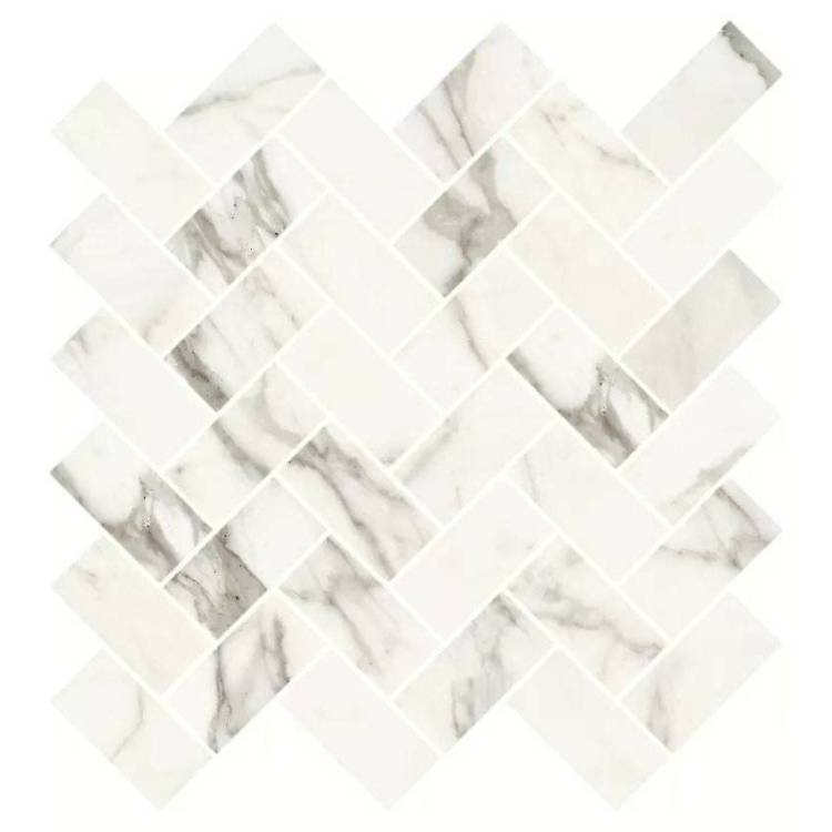Мозаика Kerranova Marble Trend K-1001/LR/m06 Calacatta 28.2x30.3