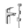 Смеситель для раковины BelBagno DUE-LVM/HGN-CRM-W0 с гигиеническим душем, хром фото 2
