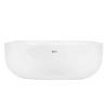 Раковина BOND Oval S59-600 накладная, овальная, 60x40x15 см, белая глянцевая фото 5