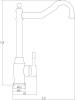 Смеситель для кухни ZorG Steel Hammer SH 5208 INOX фото 2