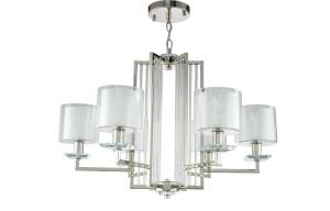 Подвесная люстра Crystal Lux Nicolas SP-PL6 NICKEL/WHITE