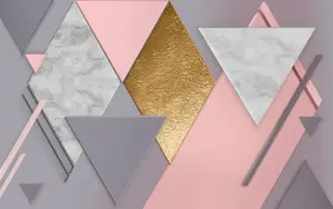 3D Фотообои Artegrafico «Пастельная геометрия» BL-008 канвас