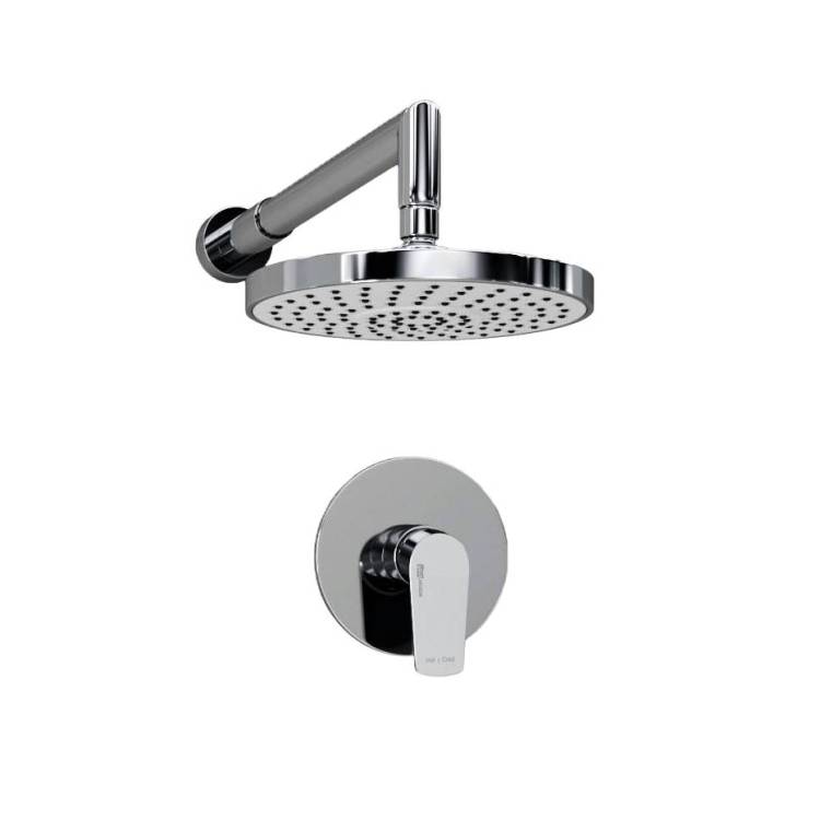 Душевой комплект Wasserkraft A12629 с верхней душевой насадкой, хром, встраиваемый