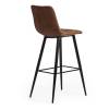 Стул барный Tetchair Chilly (mod.7095б) 19639 коричневый, черный фото 3