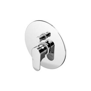 Смеситель для ванны Gattoni H2Omix1000 1034/10C0cr Встраиваемый с переключением, с внутренней частью, Хром