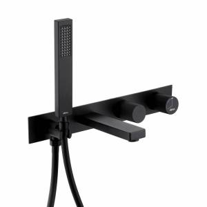 Смеситель для ванны Abber Rund AF8730B встраиваемый, черный матовый