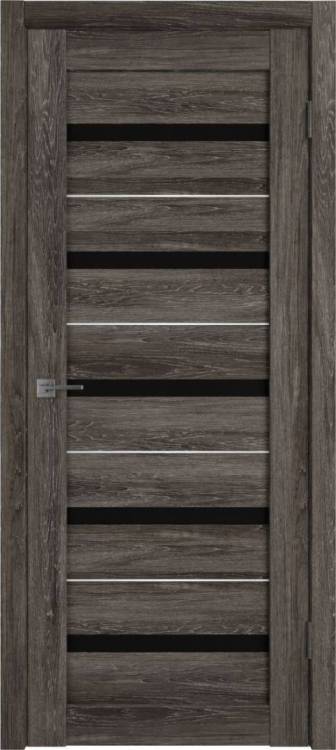 Межкомнатная дверь Владимирская Фабрика Дверей Atum Al 7 Terra Vellum стекло Black Gloss SM 700x2000