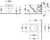 Чаша для унитаза подвесного Duravit DuraStyle 2551090000 rimless фото 2