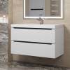 Тумба под раковину Uperwood Tanos 2930205143 подвесная, белая, графит, 90 см фото 3