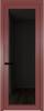 Межкомнатная дверь Profil Doors 1 AGP цвет профиля Красный антрацит, стекло безопасное 6 мм черное тонированное 800x2000