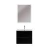 Тумба с раковиной BelBagno MARINO-CER-MINI 60 Nero Lucido фото 8