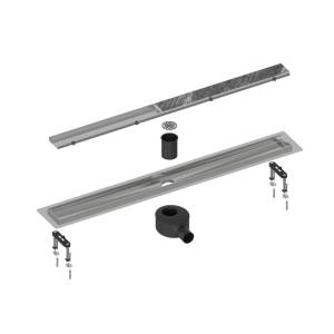 Душевой лоток Timo Drain System DS230209/00 двухсторонняя решетка, хром