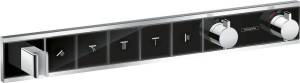 Термостатический смеситель Hansgrohe RainSelect 15358600 для душа, черный - хром