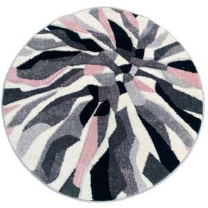 Ковер Reggi L266A White/Pink круг 1x1 м