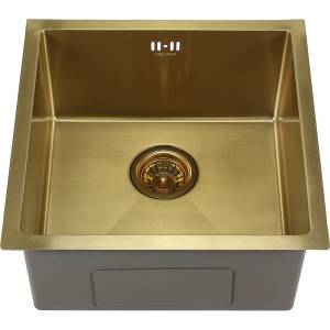 Мойка кухонная Melana ProfLine D4545HG золото врезная квадратная 450x450x220мм