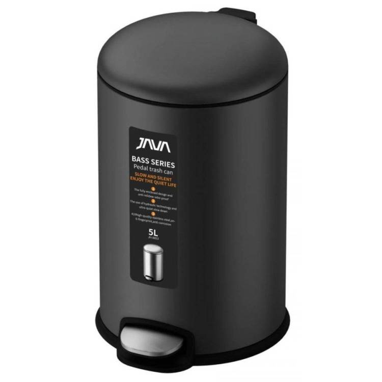 Ведро с микролифтом 5 л JAVA S-885-5Q графит
