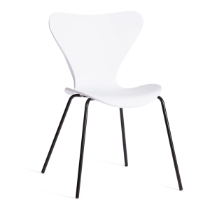 Стул Tetchair Jacobsen (mod DC 102-1) 21265 White (белый)/Black (черный) 45x54.5x80