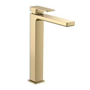 Смеситель для раковины AQUAme Savona AQM6814GG высокий, золотой