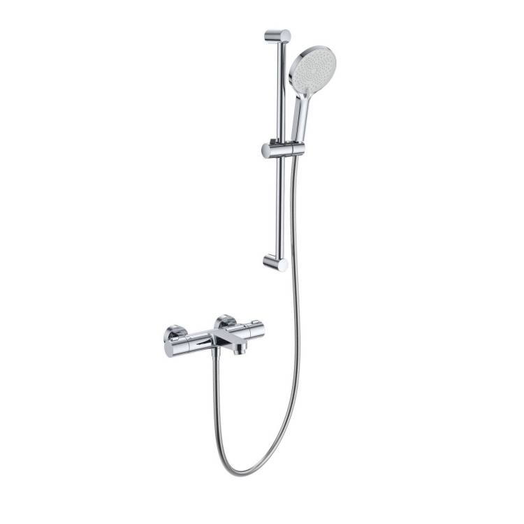 Смеситель для ванны Wonzon & Woghand WW-C2018-A-CR термостатический, с душевым гарнитуром, хром