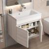 Тумба под раковину Uperwood Eva 3930213460 подвесная, с дверцами, дуб харбор белый, 50 см фото 8