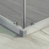 Душевой уголок MaybahGlass MGY-1331-5 профиль хром матовый, стекло графит матовый, 100x100x195 фото 3
