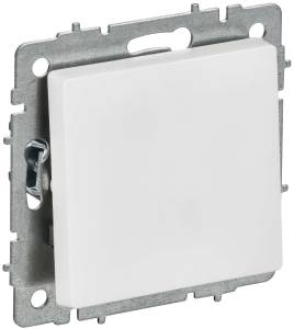 Выключатель 1-клавишный IEK Brite BR-V10-0-10-K91 арктический белый