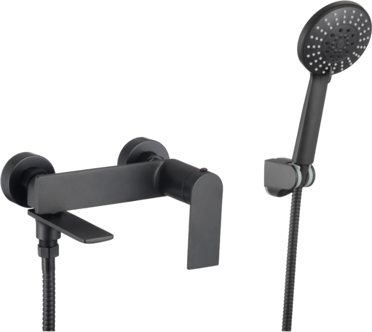 Смеситель для ванны с душем Savol S-601808H черный