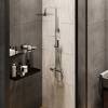 Душевая стойка Paini Nove 09CR687THQ250F3Q80 с термоcтатом, хром фото 2