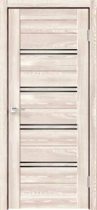 Дверное полотно экошпон VellDoris XLINE 4 VD016376 Лакобель черное 600x2000