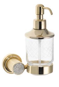 Дозатор Boheme Royal Cristal 10932-G-B настенный Black Gold
