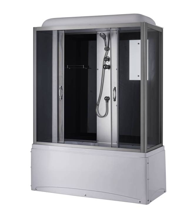 Душевой бокс Taliente TA-15070G профиль хром, стекло тонированное, 150x70x215